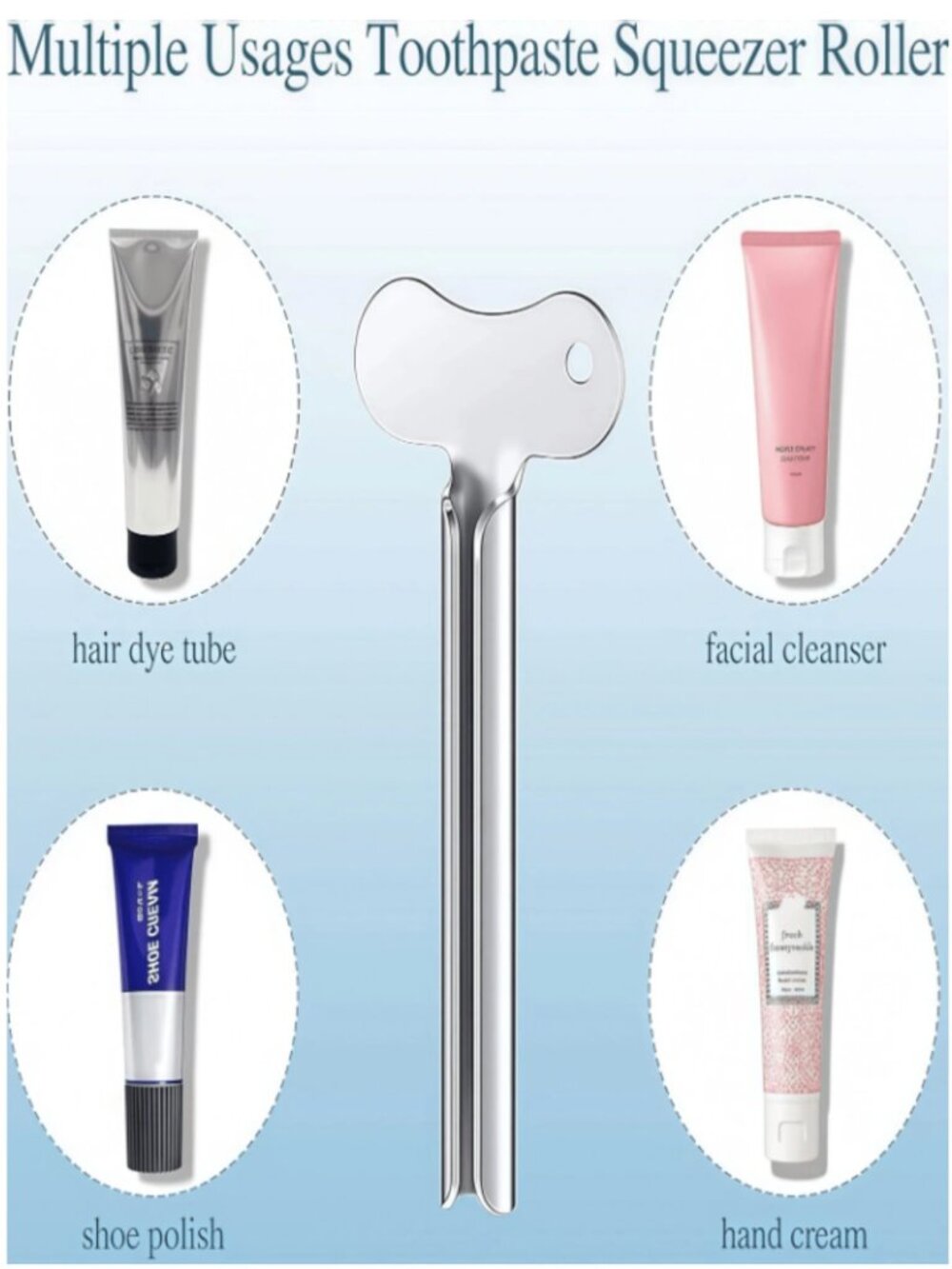 2‑Pack Heavy‑Duty Metal Toothpaste Squeezer Keys – Multi‑Use Tube Roller - Picture 4 of 4